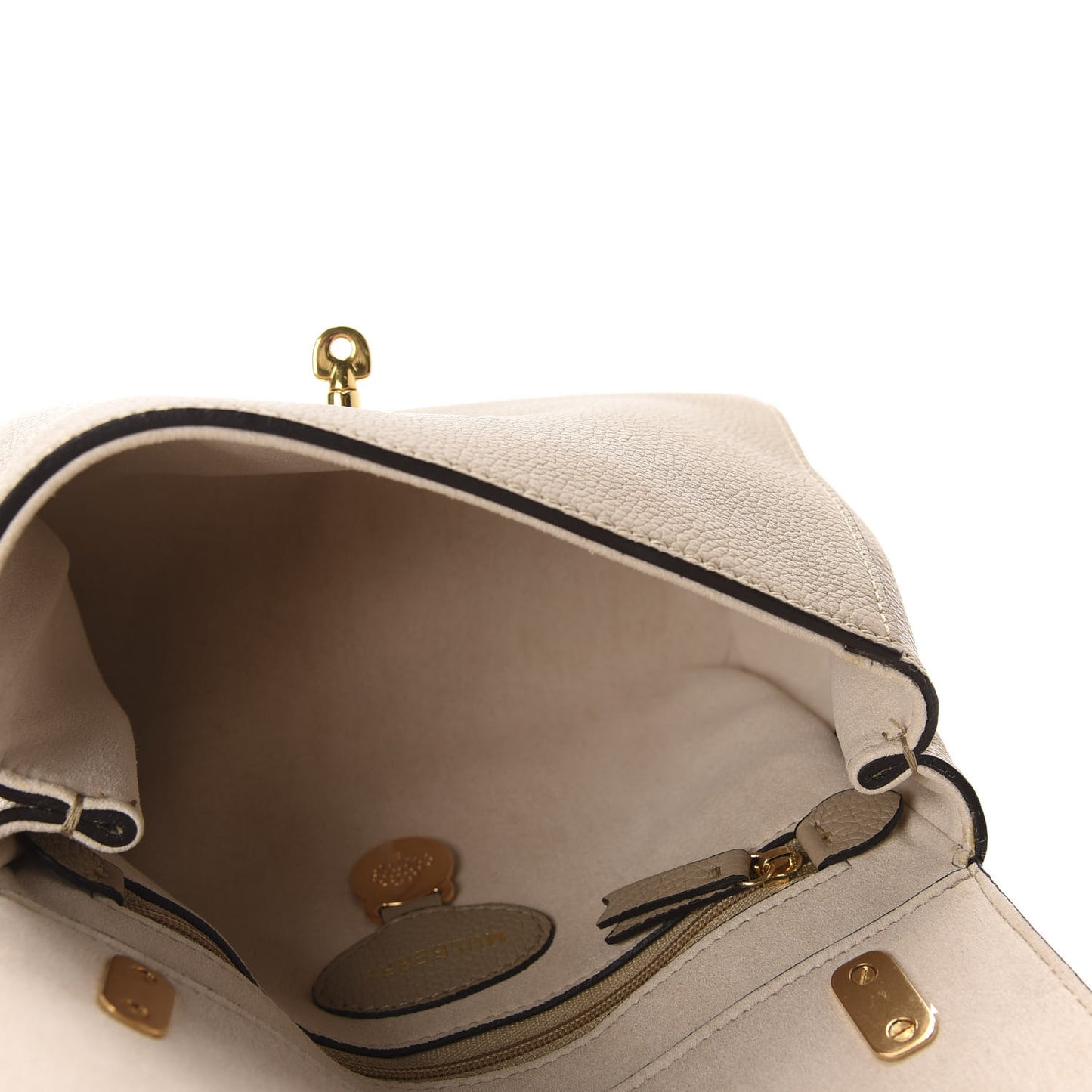 Small Classic Grain Calfskin Small Lily Flap Solid Grey