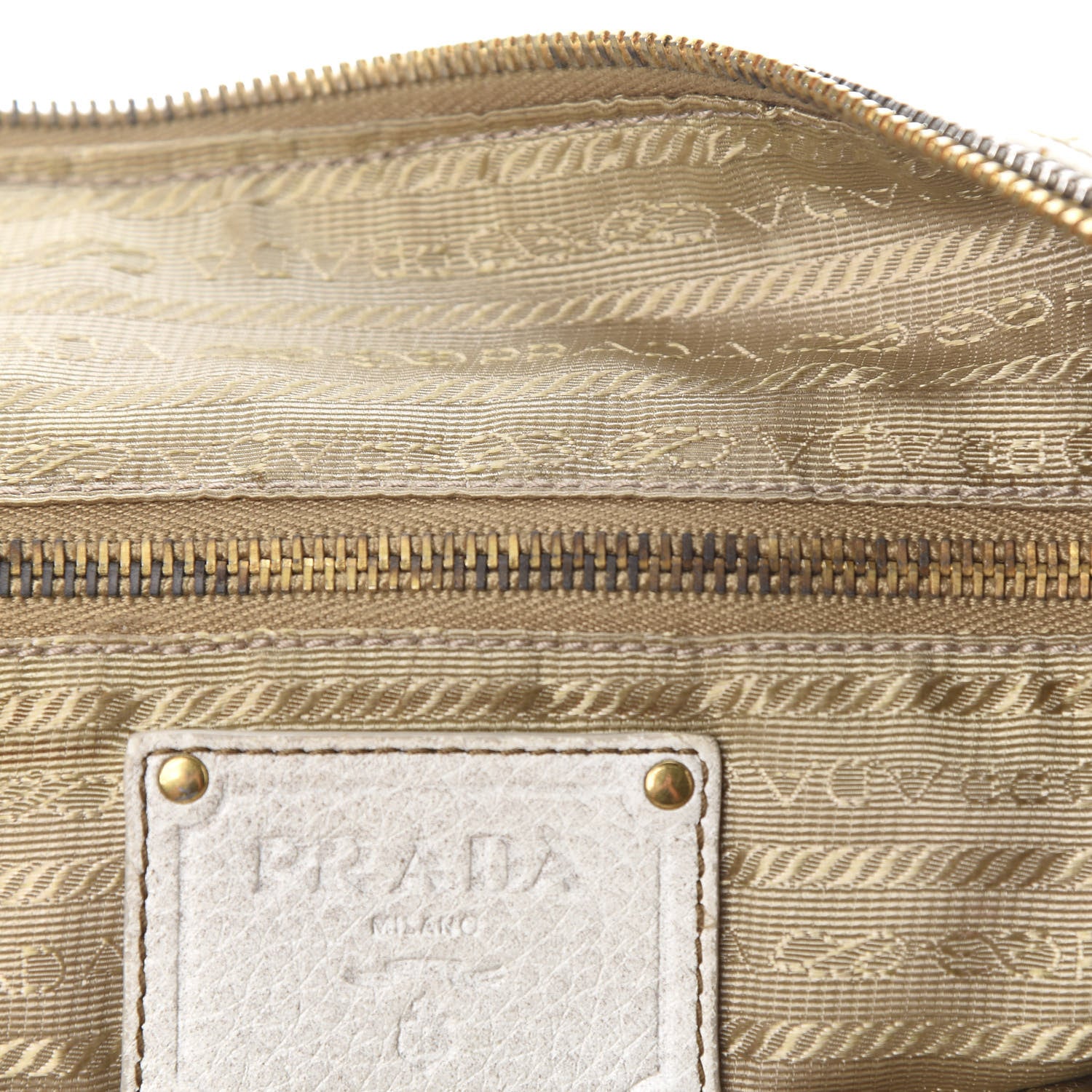 Prada Deerskin Tamponato Hobo White 8 of 13