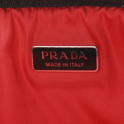Prada Tessuto Soft Nylon Small Convertible Crossbody Wristlet Black Fuoco 6 of 10