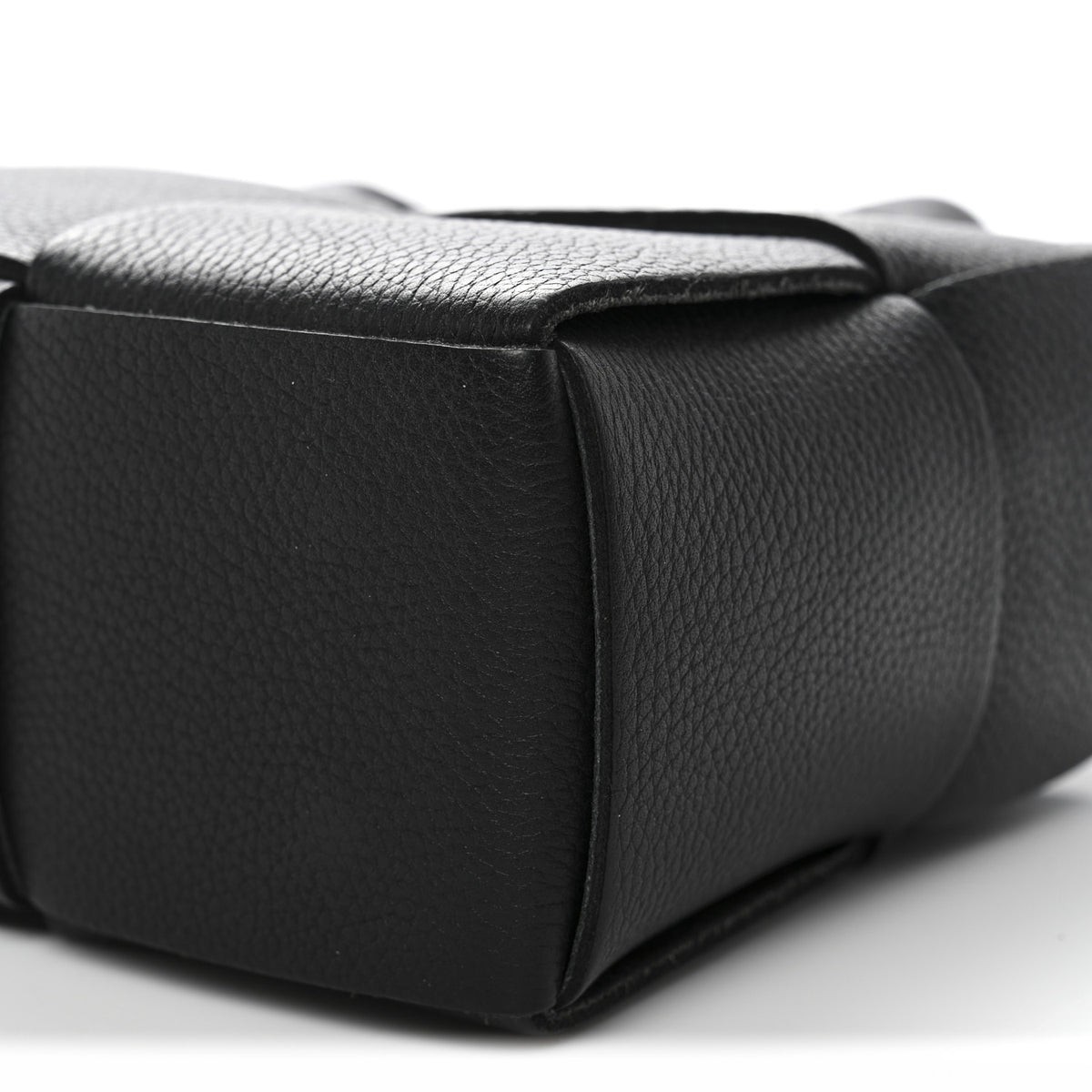 Bottega Veneta Grained Calfskin Intrecciato Mini Arco Tote Black 11 of 14