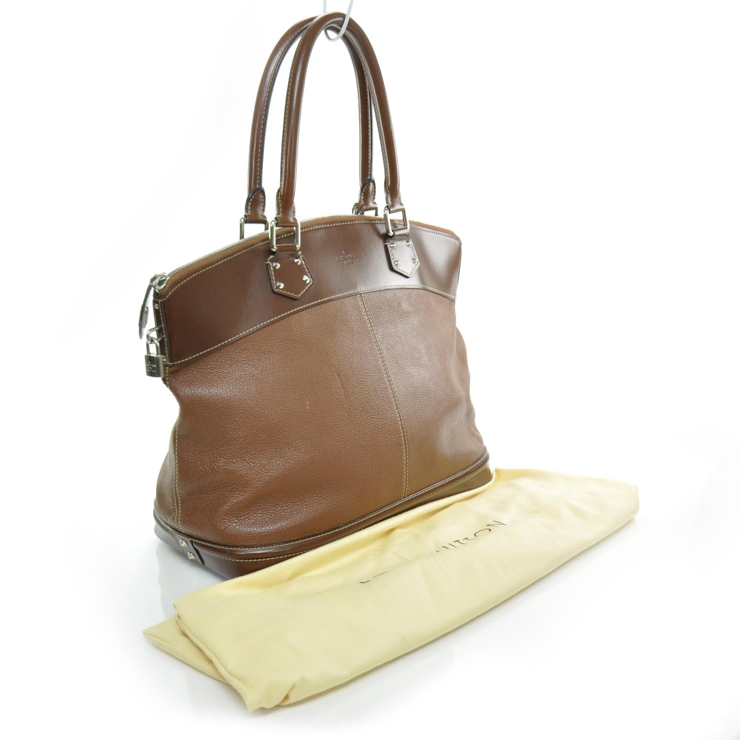 Louis Vuitton Suhali Lockit GM Sienne 3 of 11