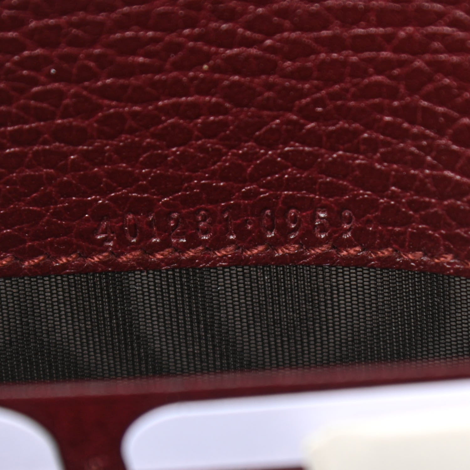 Gucci Dollar Calfskin Crystal Mini Dionysus Chain Wallet Vintage Bordeaux 7 of 11