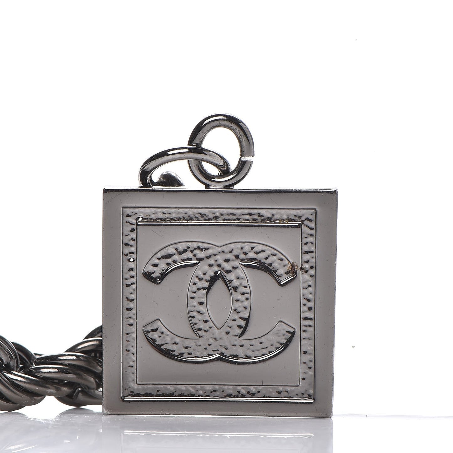 Chain CC Belt Silver