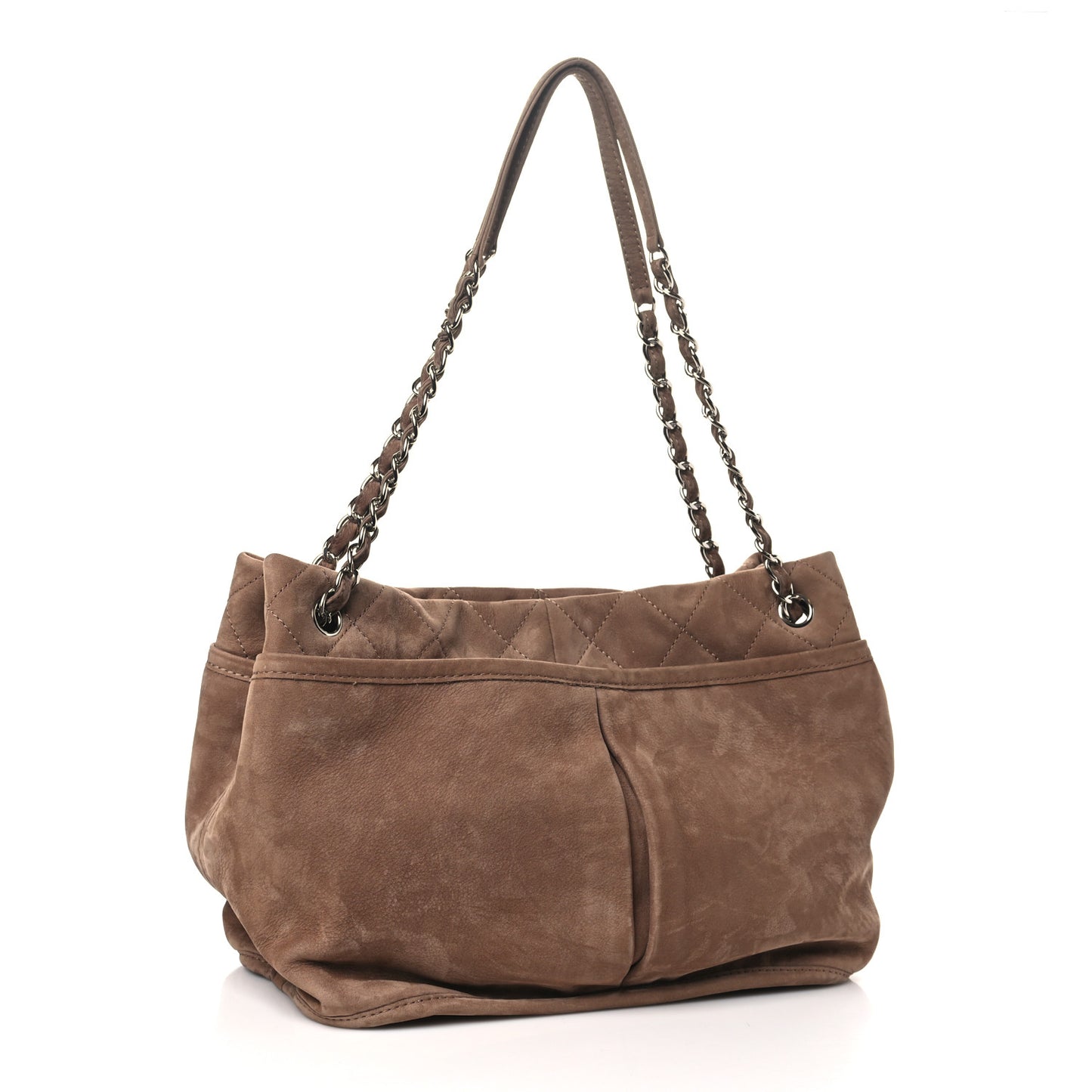 Ultra Soft Suede Calfskin Natural Beauty Tote Brown