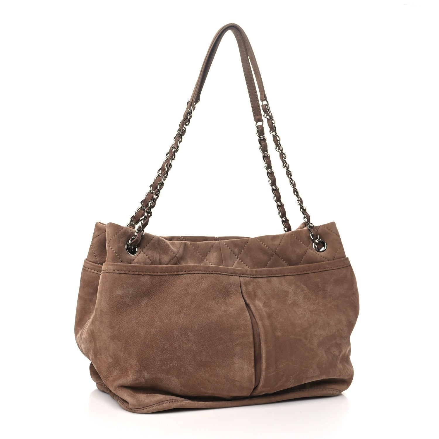 Chanel Ultra Soft Suede Calfskin Natural Beauty Tote Brown 3 of 10