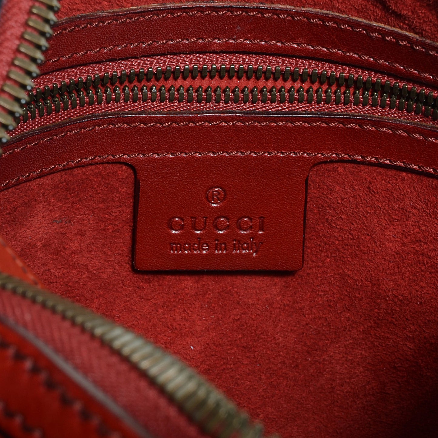 Leather Reins Bag Red