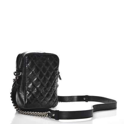 Chanel Crumpled Calfskin Camera Case Black 3 of 8
