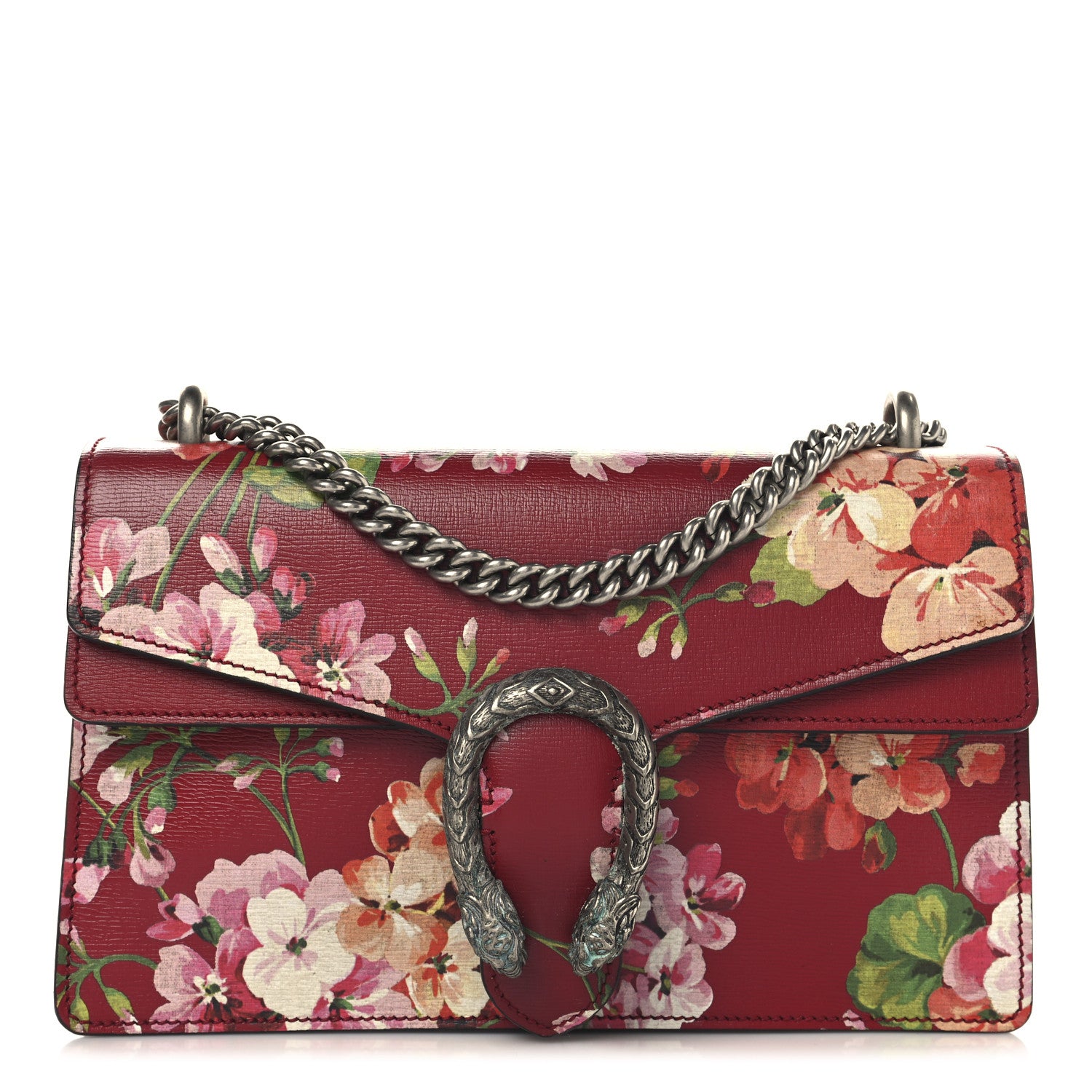 Gucci Calfskin Blooms Print Small Dionysus Shoulder Bag Romantic Cherry Multicolor 1 of 11