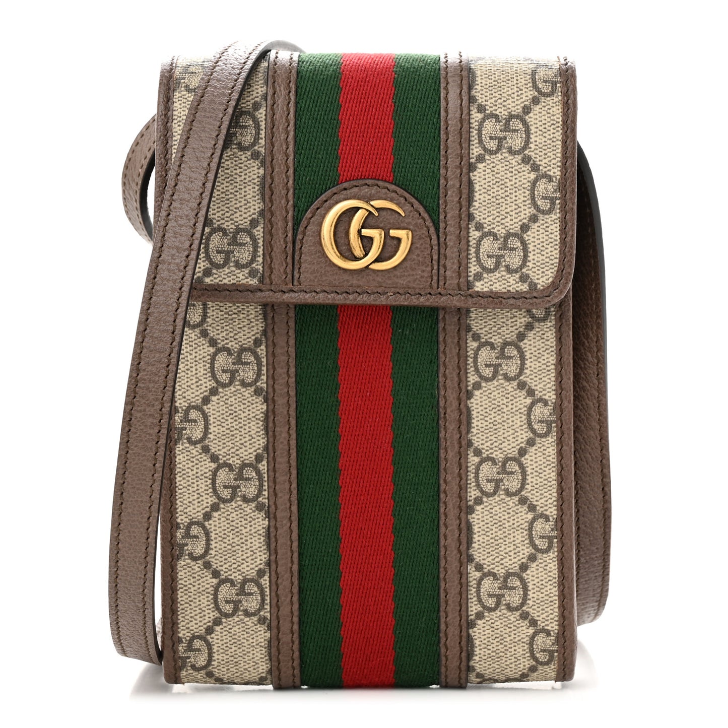 GG Supreme Monogram Web Mini Ophidia Crossbody Bag Beige New Acero