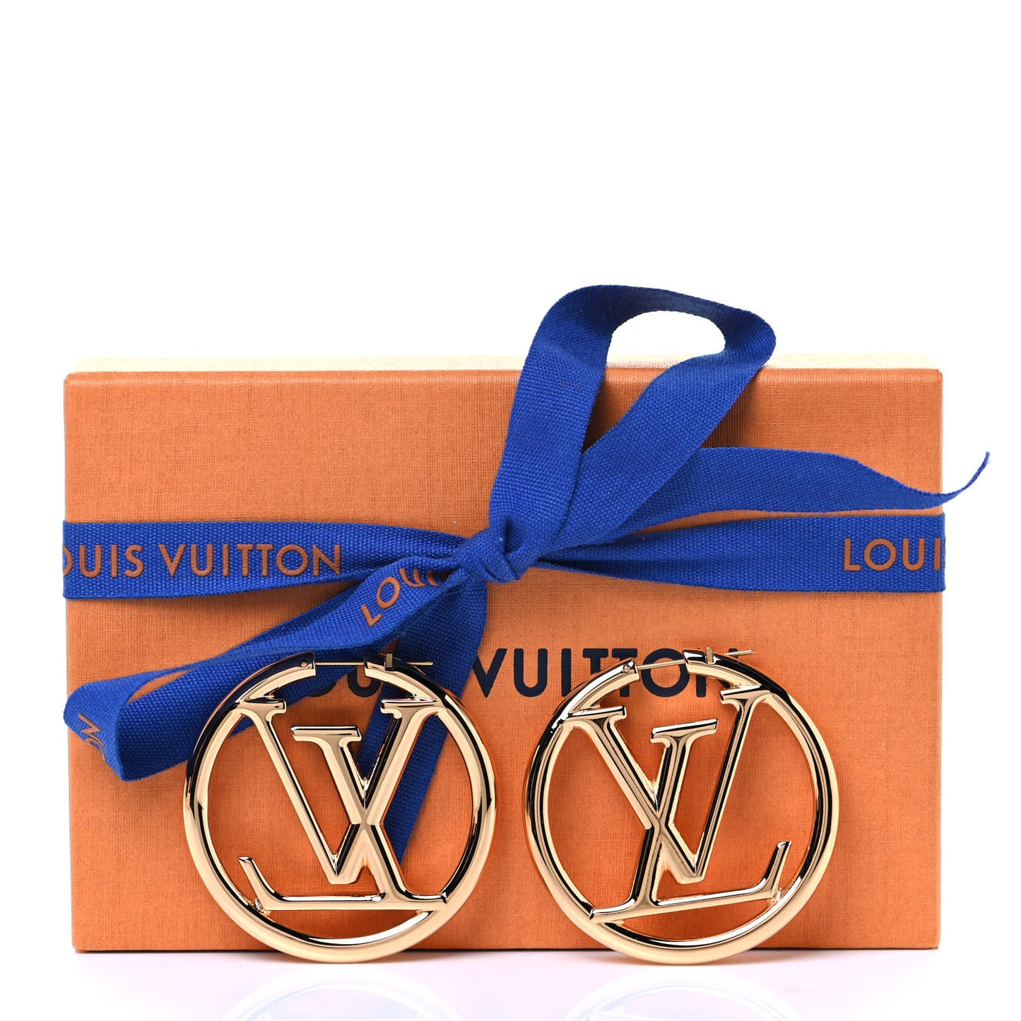 Metal Louise Hoop Earrings Gold