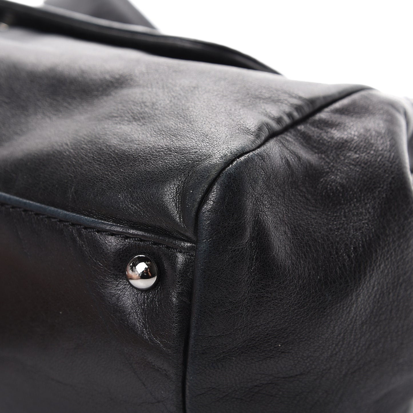 Lambskin Rock and Chic Shoulder Bag Black