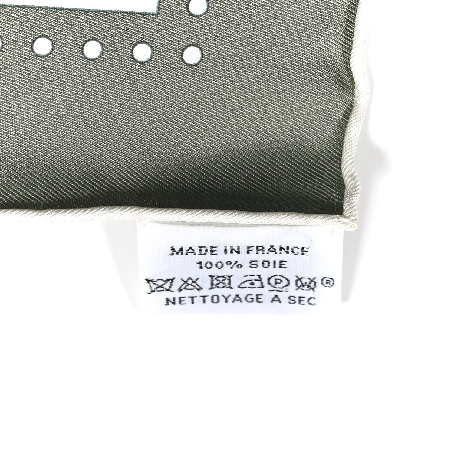 Hermes Silk Paris Qui Roule Bandana Scarf 55 Vert Sauge White 3 of 4