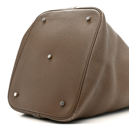 Hermes Taurillon Clemence Picotin Lock TGM Etoupe 18 of 31