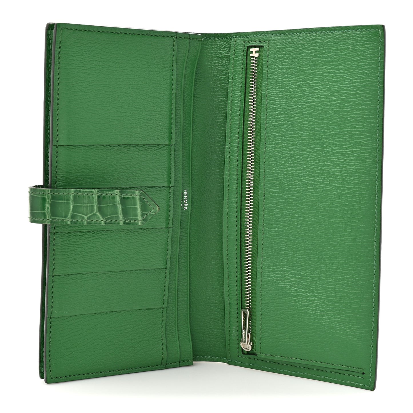 Shiny Alligator Bearn Wallet Cactus