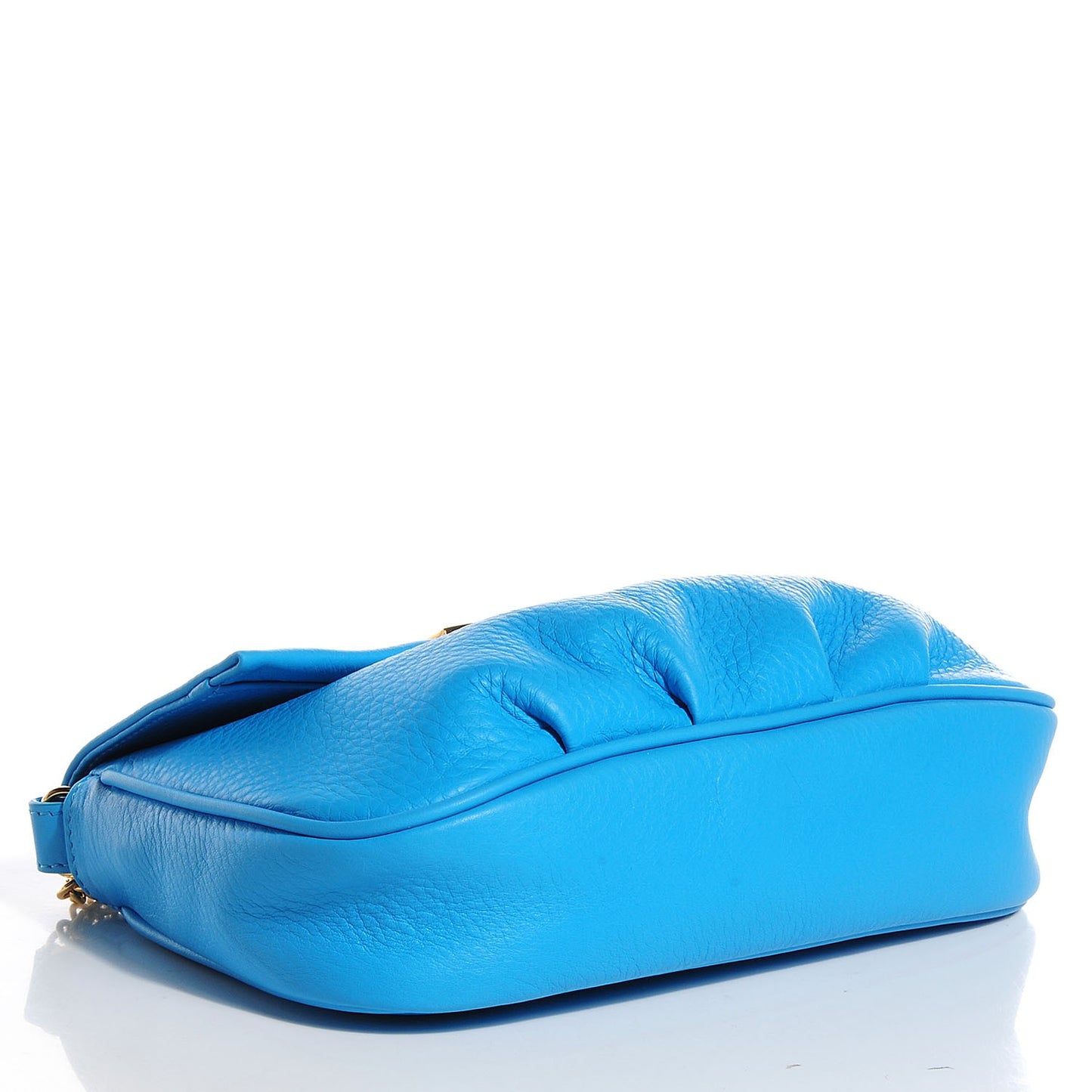 Vitello Flamingo Enamel Fendista Pouchette Crossbody Maldives