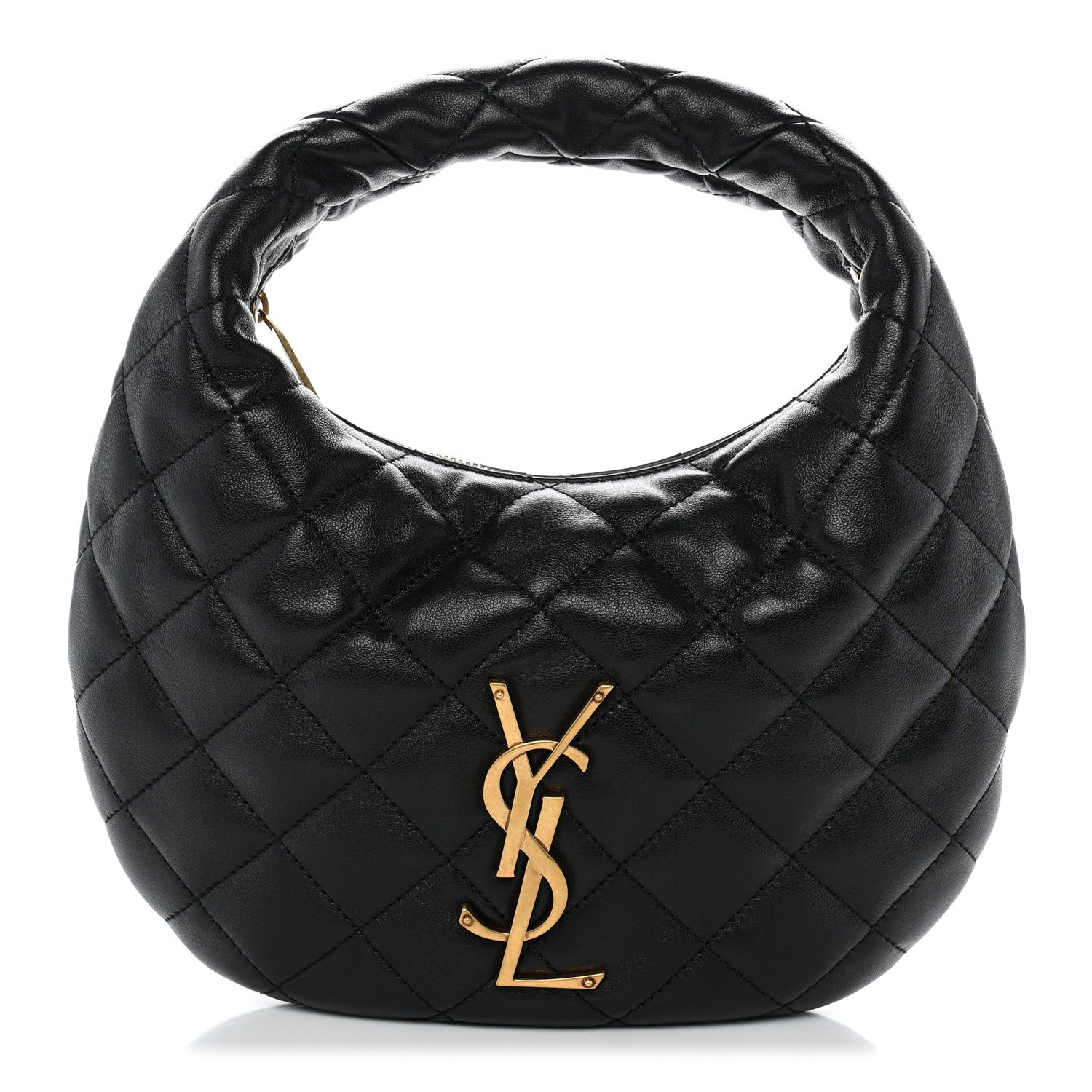 Saint Laurent Lambskin Quilted Icarino Bag Black 1 of 9
