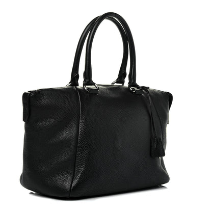 Prada Vitello Daino Shopping Tote Black 3 of 9