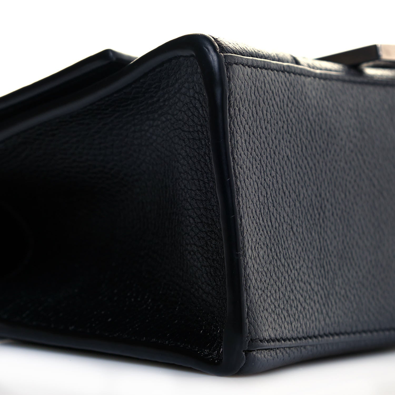 Balenciaga Grained Calfskin Hourglass Top Handle Bag XS Black 7 of 11