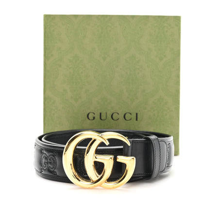 Gucci Calfskin GG Matelasse Belt 100 40 Black 5 of 5