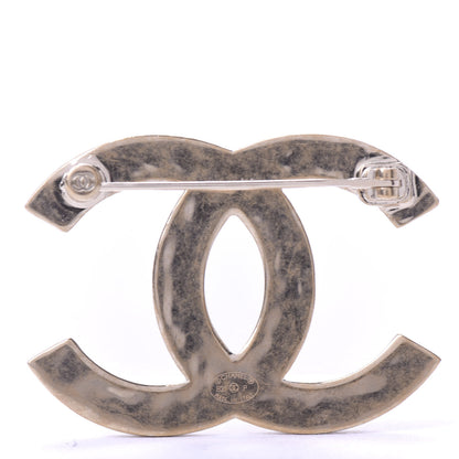 Chanel Metal CC Diamond Quilted Brooch Light Gold 3 of 5