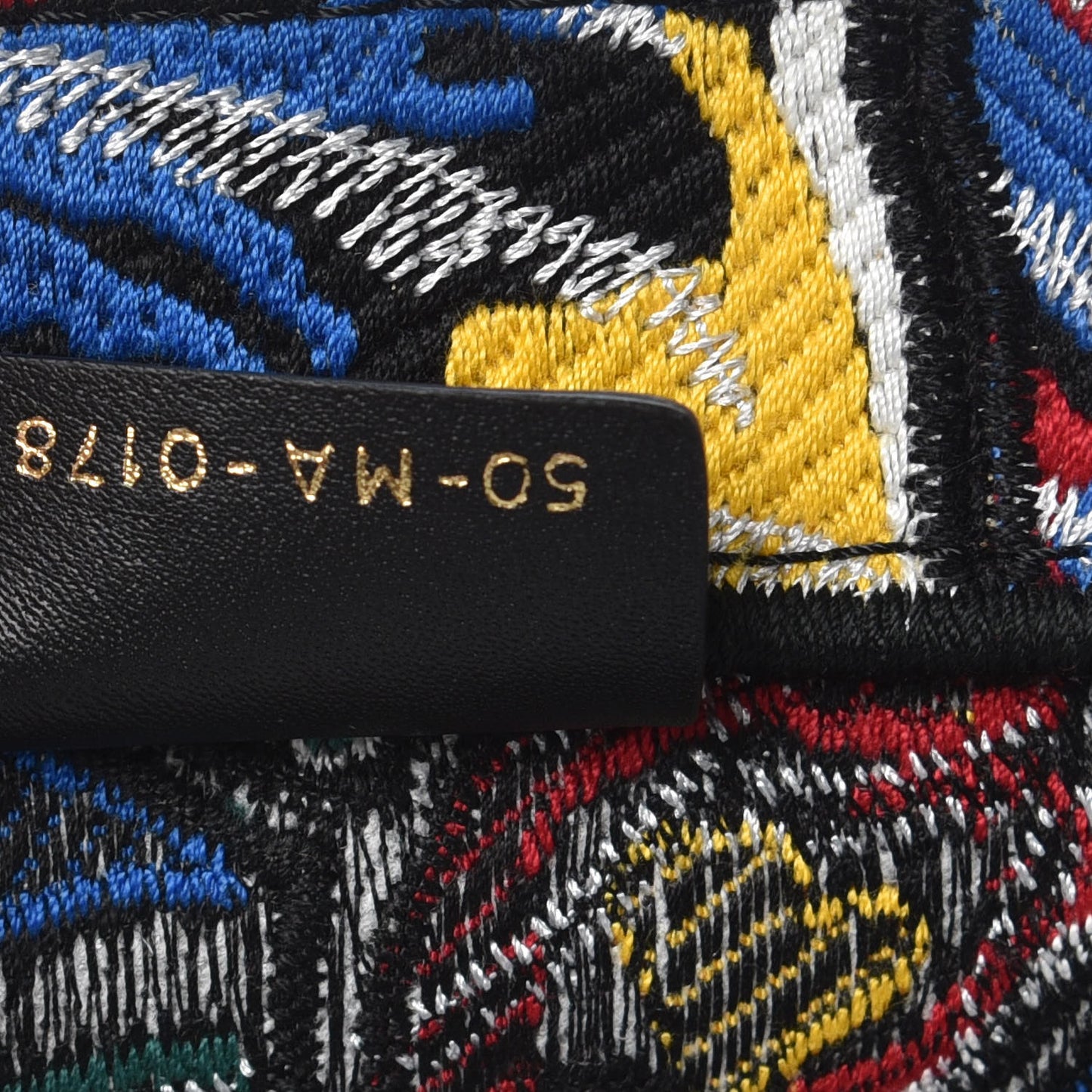 Canvas Embroidered Butterfly Book Tote Black Multicolor