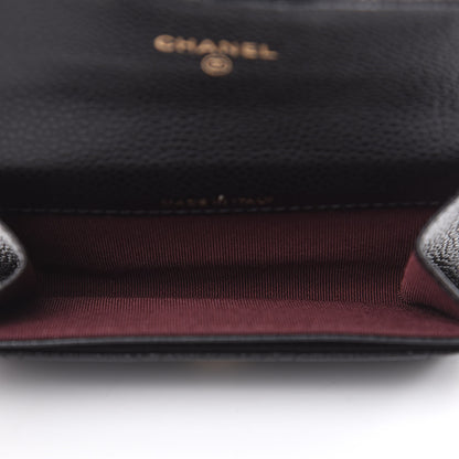 Chanel Caviar Quilted Flap Card Holder Black 5 of 9