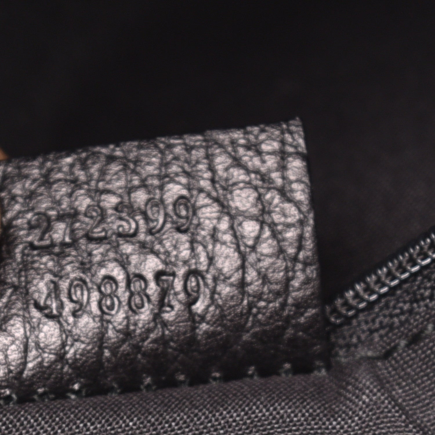 Gucci Denim Monogram Abbey Medium Tote Navy 7 of 9