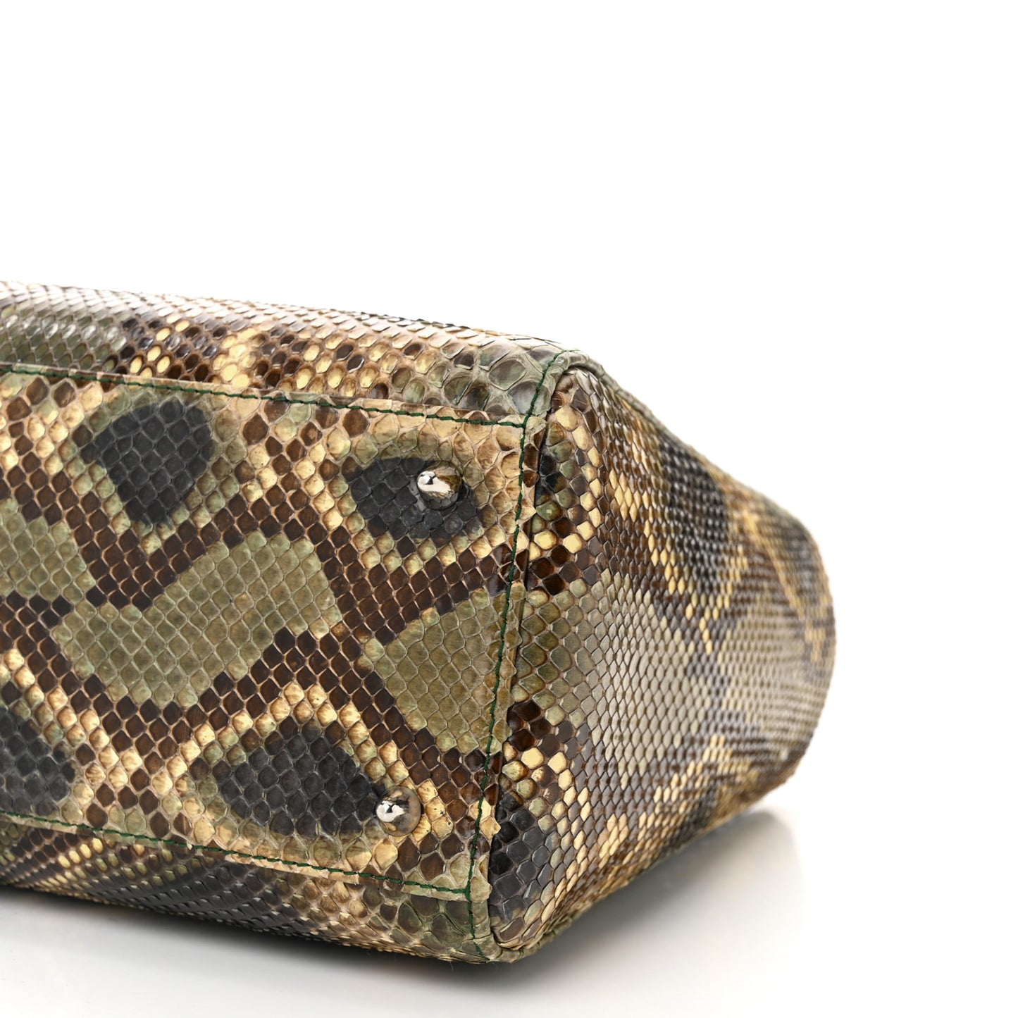 Snakeskin Medium Lady Dior Brown Multicolor