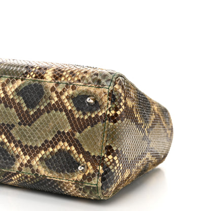 Christian Dior Snakeskin Medium Lady Dior Brown Multicolor 10 of 10