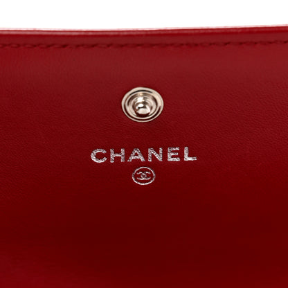 Chanel Lambskin Quilted Boy Flap Wallet Red 7 of 8