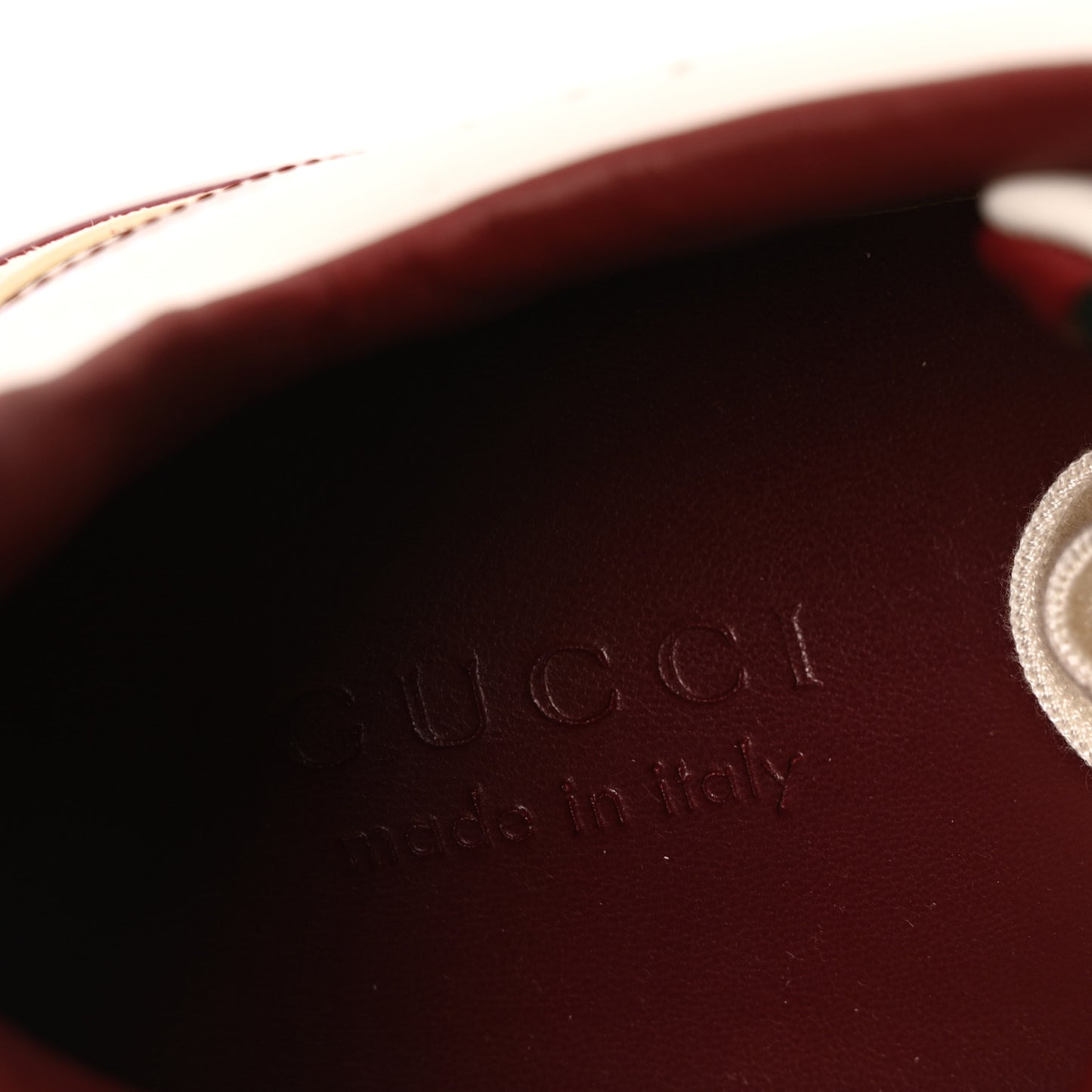 Calfskin Suede Mens Re-Web Sneakers 8 White Red