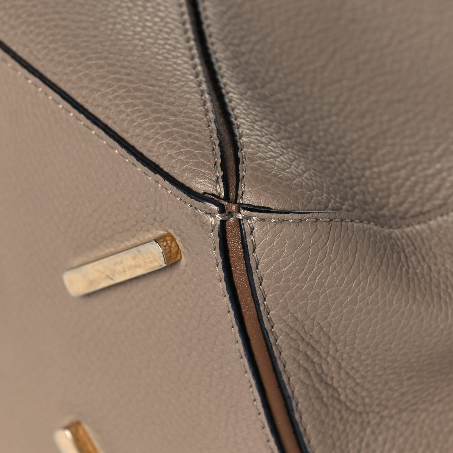 Calfskin Medium Puzzle Bag Sand Mink
