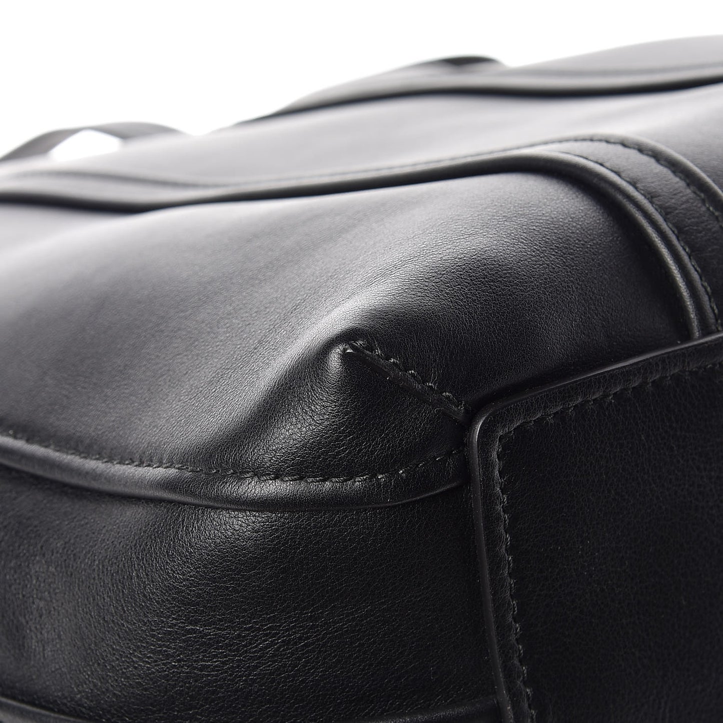Calfskin Large Laundry Cabas Tote Black