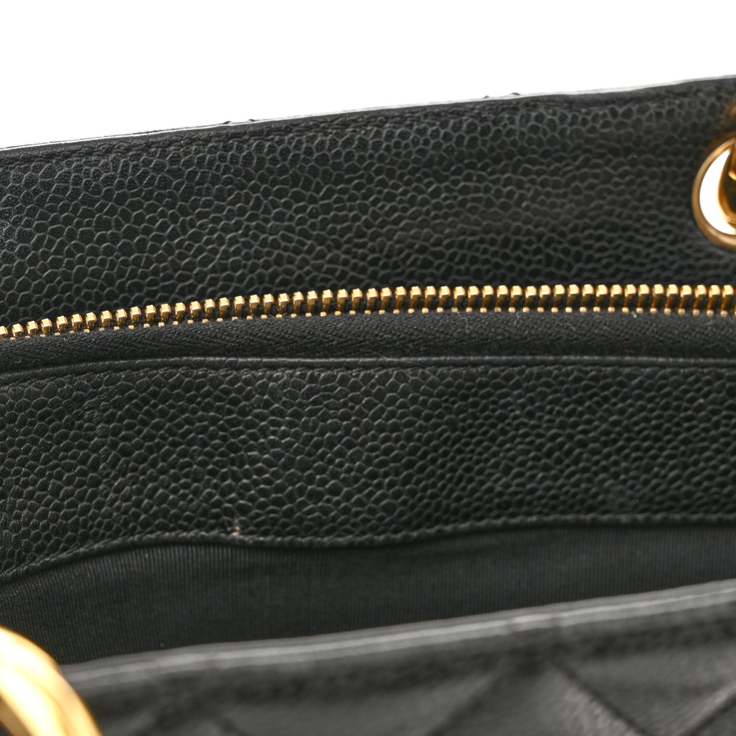 Caviar Quilted Grand Shopping Tote GST Black