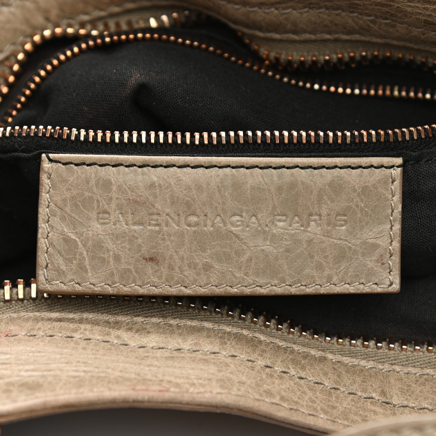 Agneau Giant 21 Rose Gold Hardware City Papyrus