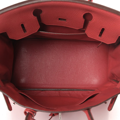 Hermes Taurillon Clemence Birkin 30 Bougainvillea 2 of 6