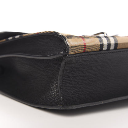 Burberry Derby Calfskin Vintage Check Small Macken Crossbody Bag Black 8 of 10