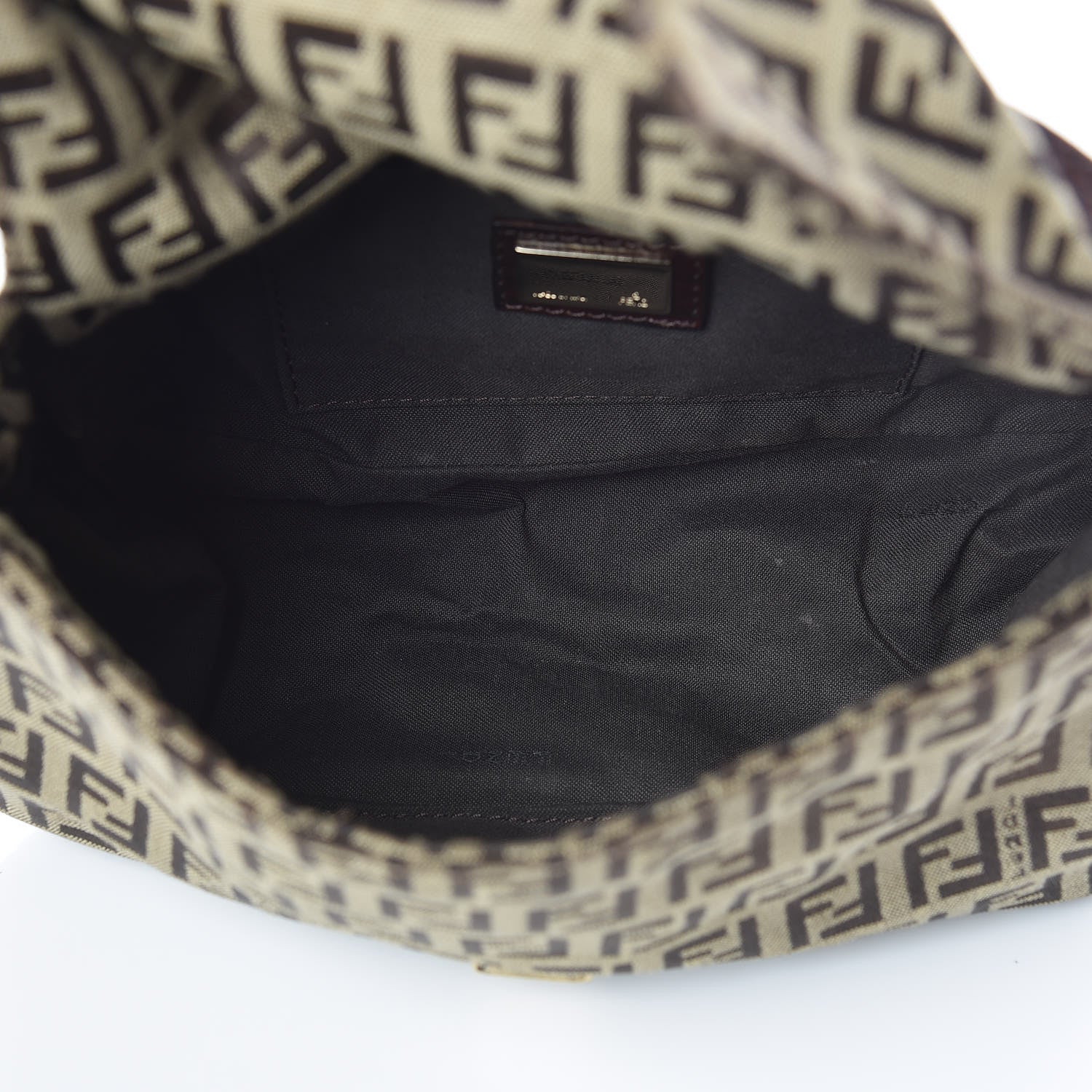 Fendi Zucchino Vitello Mini Mama Baguette Mogano Panna Bruciato 7 of 11