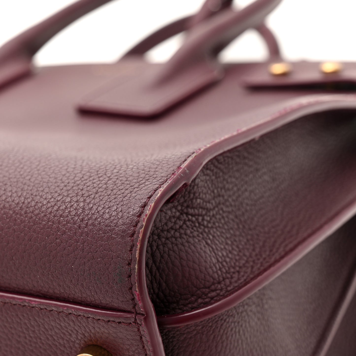 Grained Calfskin Small Supple Sac De Jour Rouge Cabernet