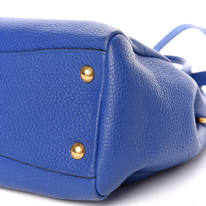 Prada Vitello Daino Shopping Tote Azzurro 9 of 9