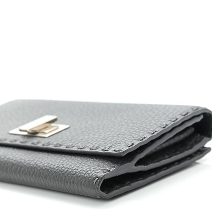 Fendi Cuoio Romano Selleria Peekaboo Continental Wallet Asfalto 10 of 10