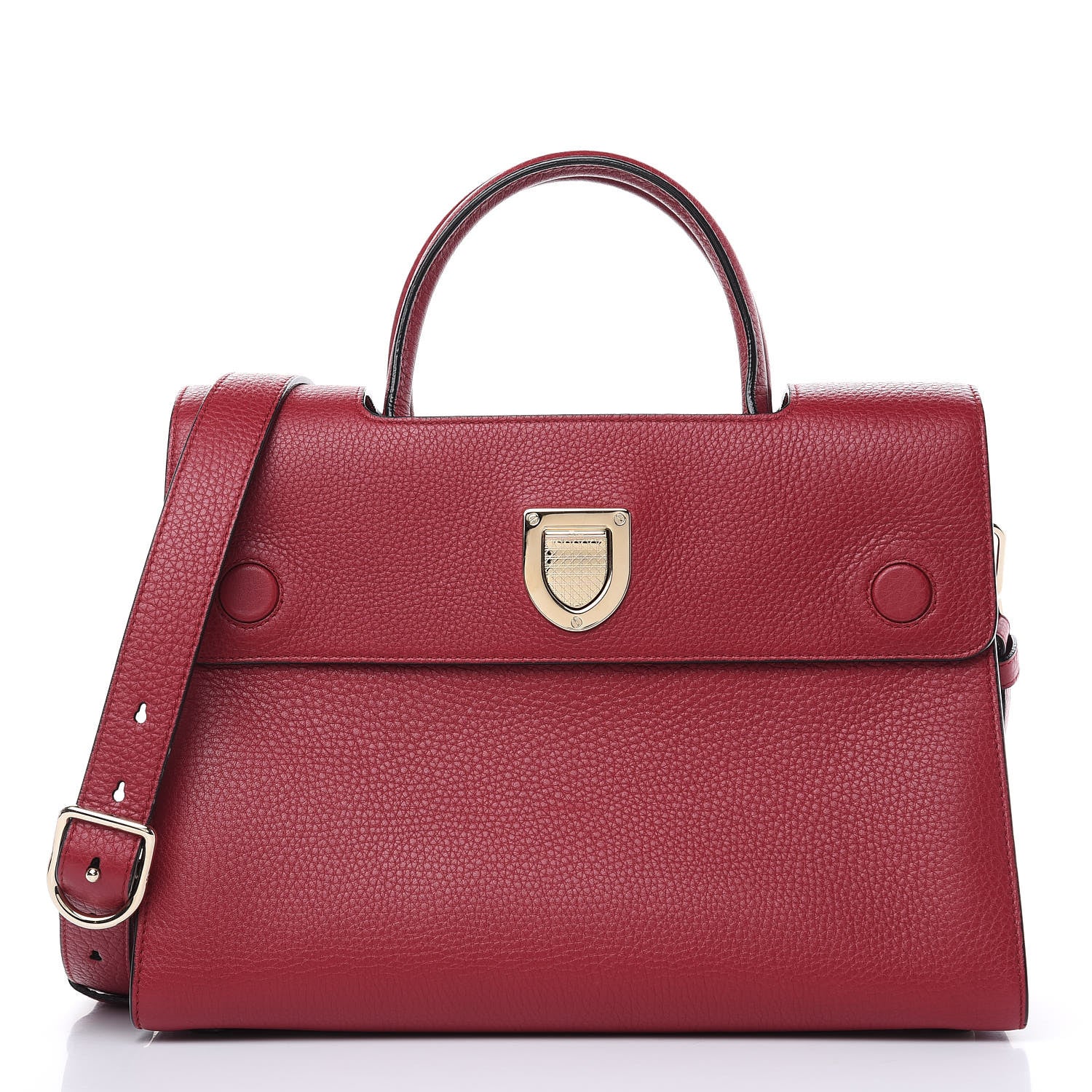 Christian Dior Bullcalf Medium Diorever Flap Red 1 of 9