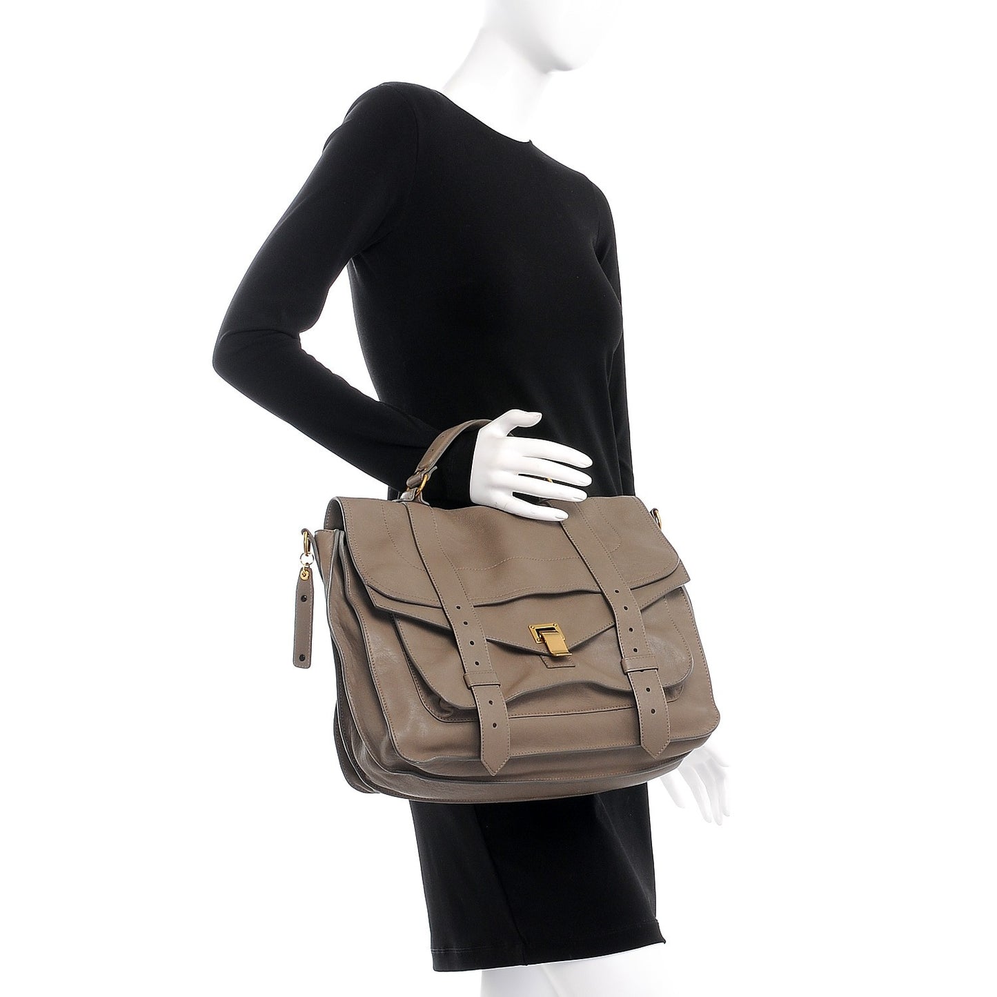 Lambskin Large PS1 Satchel Smoke