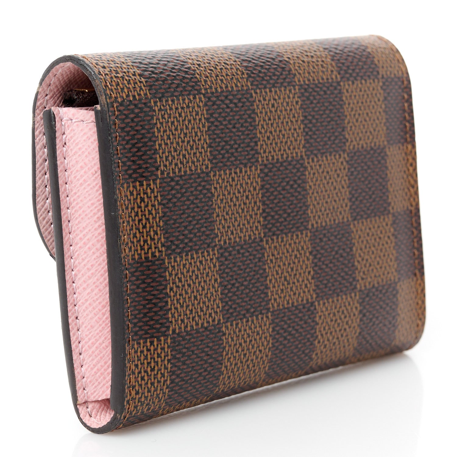 Louis Vuitton Damier Ebene Rosalie Coin Purse Rose Ballerine 3 of 9