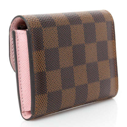 Louis Vuitton Damier Ebene Rosalie Coin Purse Rose Ballerine 3 of 9