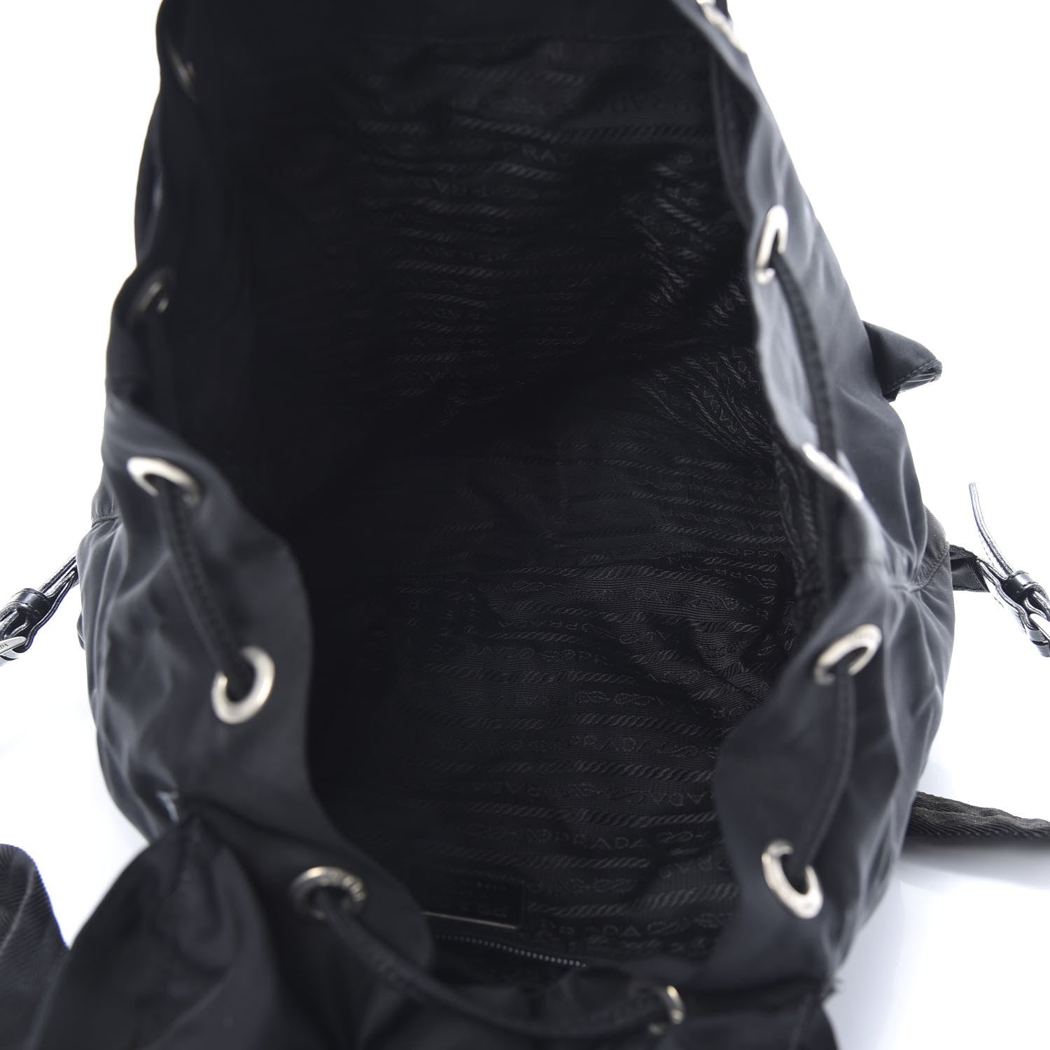Prada Nylon Vela Large Backpack Black 4 of 14