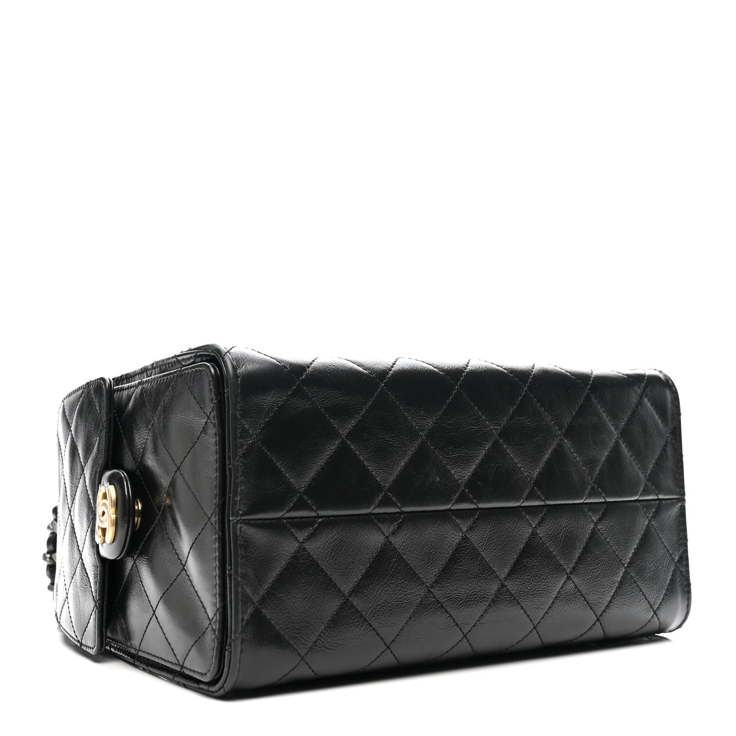 Chanel Shiny Crumpled Calfskin Quilted Small Chanel 25 Handbag