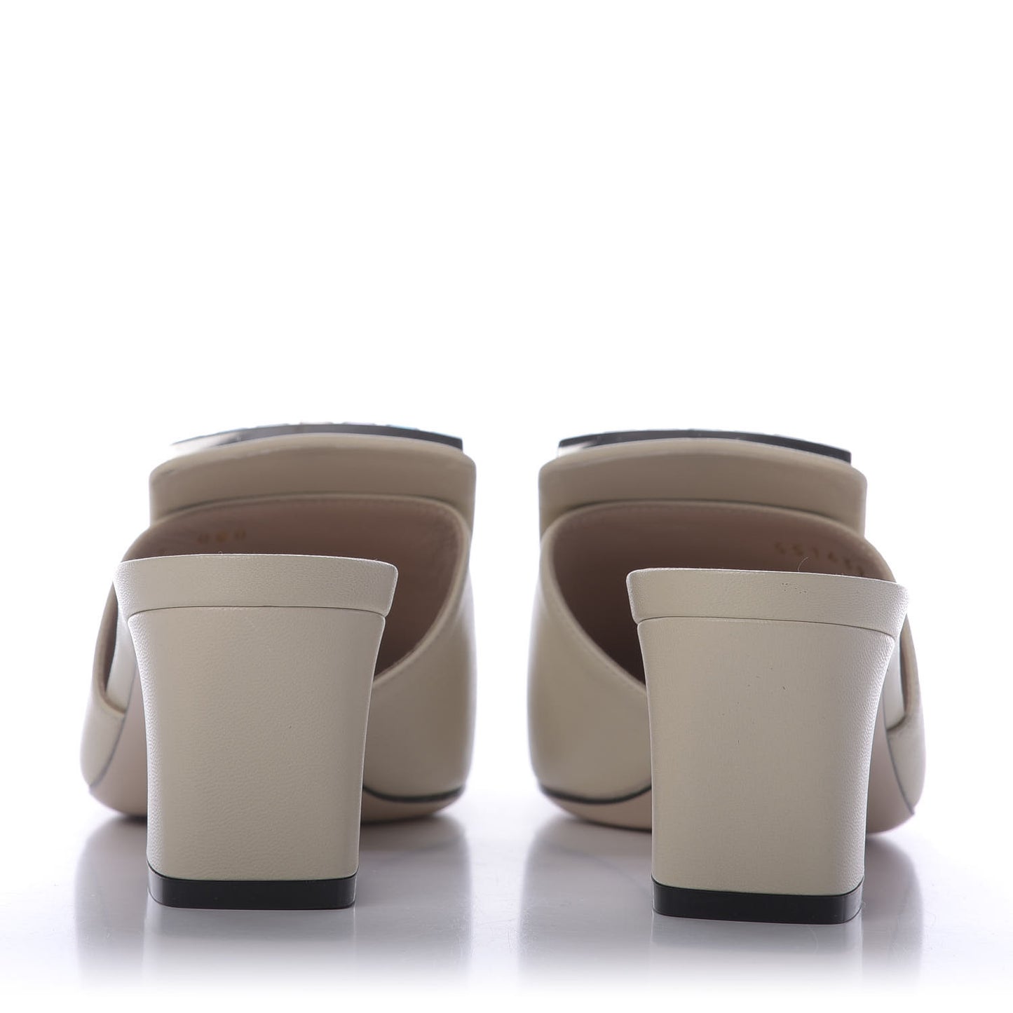 Malaga Kid Crystal Square G Madelyn Mules 37 Vintage White