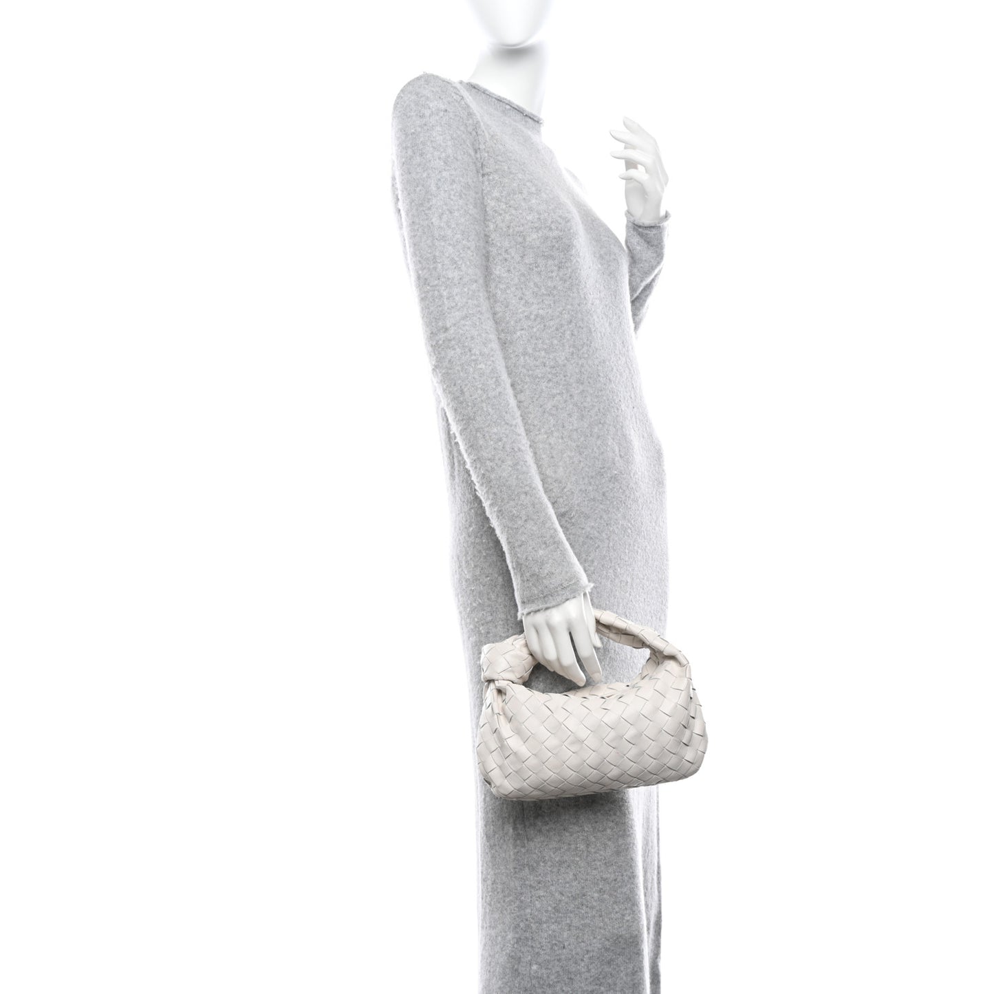Patent Nappa Intrecciato Mini Jodie White