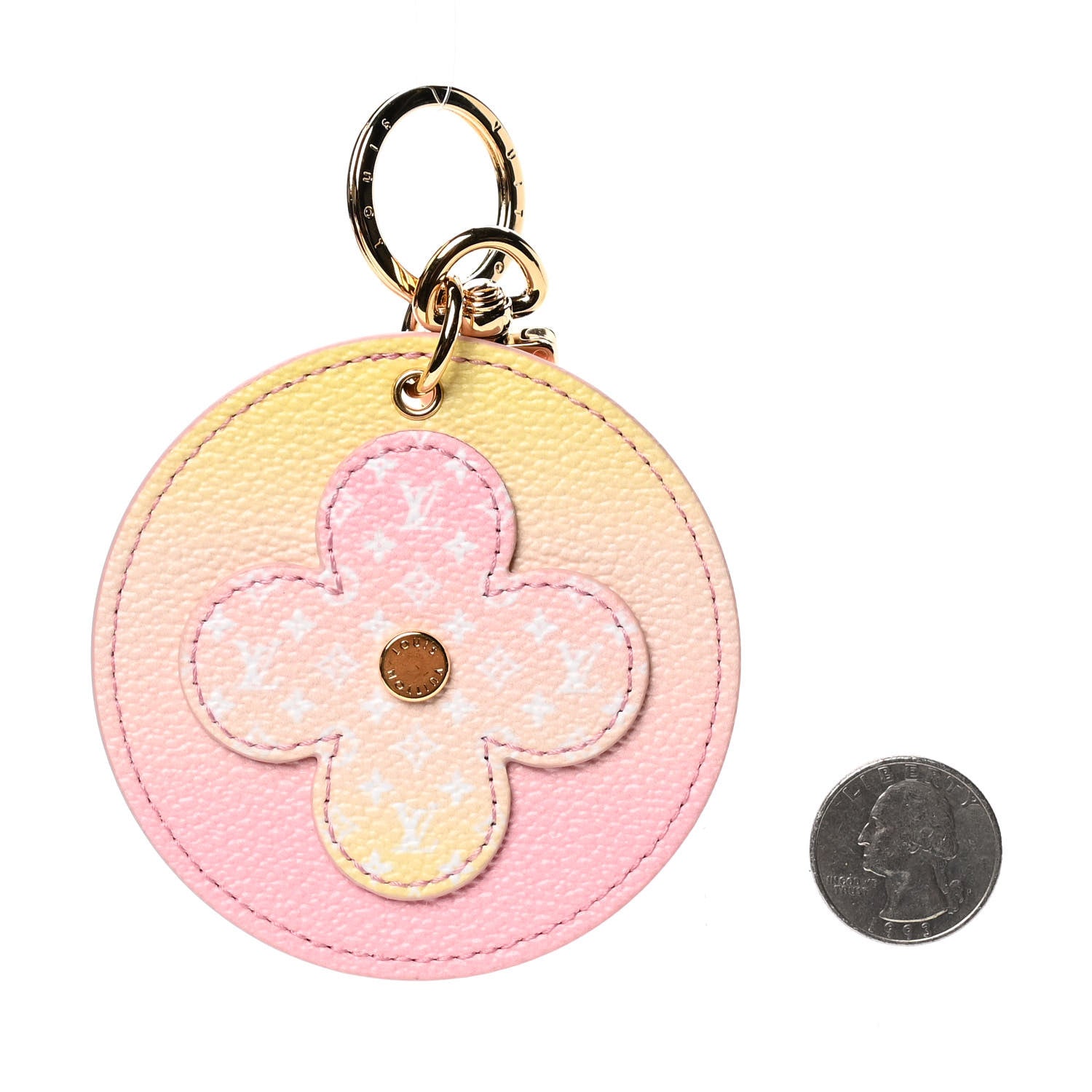 Louis Vuitton Monogram By The Pool Illustre Bag Charm Key Holder Light Pink 2 of 4